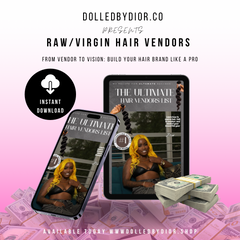 Raw/Virgin Hair Vendor E BOOK